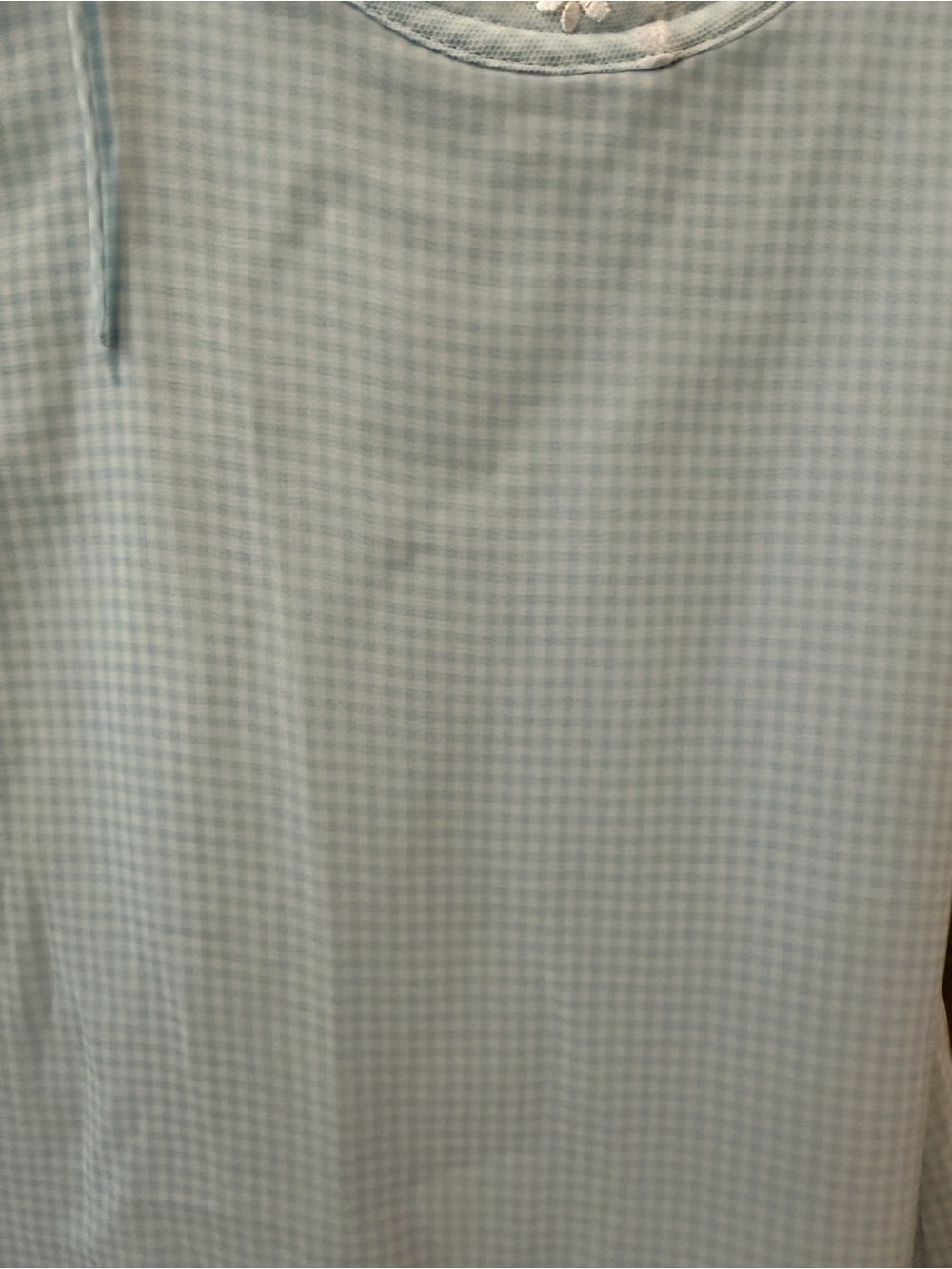 For Love & Lemons Pale Blue Gingham Floral-Embroidered Lingerie - Picture 4 of 7